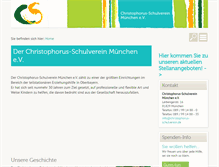 Tablet Screenshot of christophorus-schulverein.de